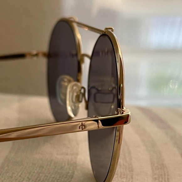 rag & bone 59mm Round Metal Aviator Sunglasses - Picture 14 of 14